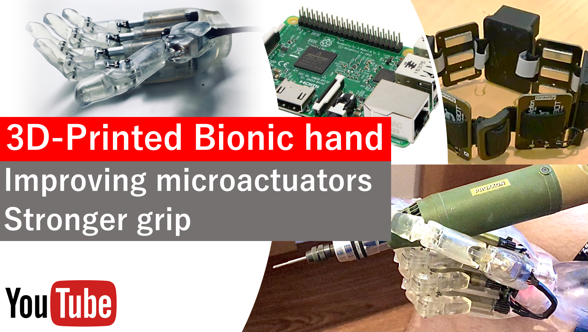 bionic hand  strong grip videor